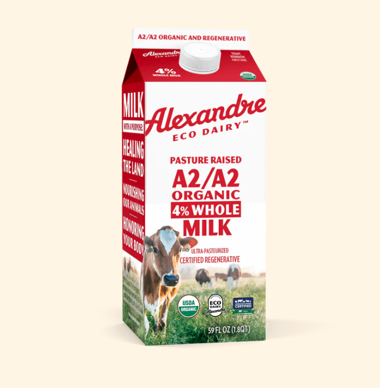 AFF EcoDairy A2/A2 Organic 4% Whole Milk